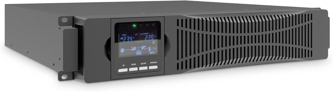 DIGITUS OnLine USV-System - 1,5 kVA / 1,5 kW - 19-Zoll 2HE Montage - Echte Doppelwandler-Technologie