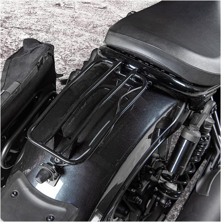 Fayedenicy Motorrad Hinten Solo Sitz Gepäckträger Stützregal Rack Halter für H.onda Rebel CMX1100 CM