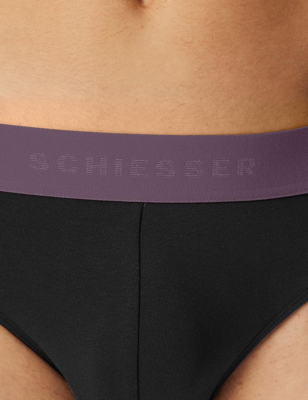 Schiesser Herren 3 PACK Slips Bio Baumwolle Multipack - 95/5 Organic 4 Sortiert 11_180193, 4 Sortier