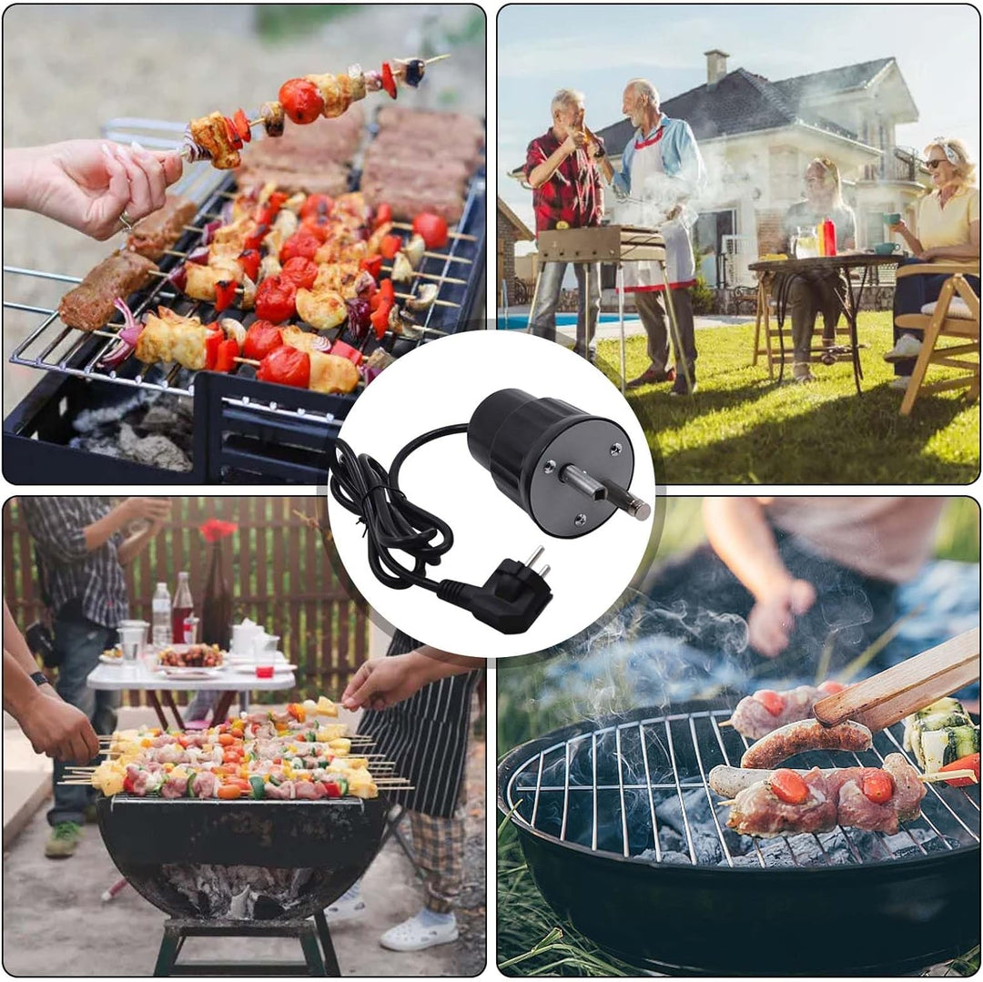 GOMETY Grillmotor, Elektromotor Grill Barbecue Motor DC 220V-240V Outdoor BBQ Drehmotor für Braten R