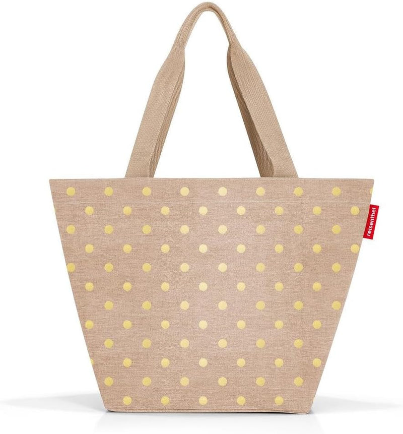 reisenthel shopper M in metallic dots coffee – Geräumige Shopping Bag und edle Handtasche in einem –