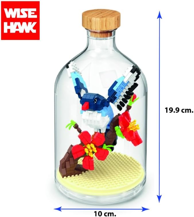 WiseHawk Bausatz mit Miniaturblöcken zum BAU von Insekten und kleinen Tieren. Inklusive Methacrylat-