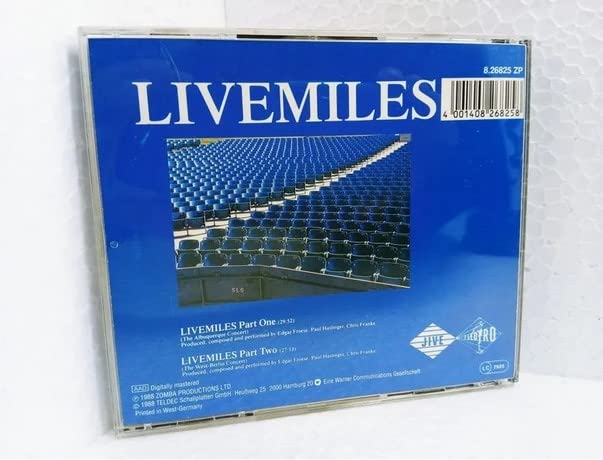 Livemiles (1988), Audio-CD