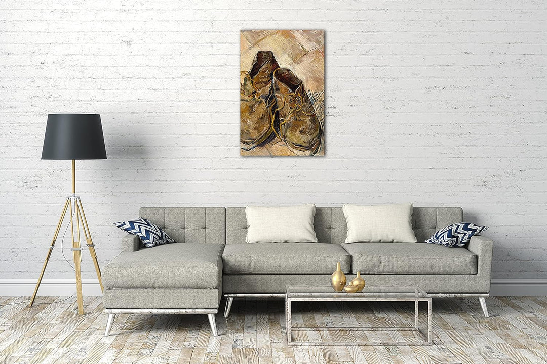 Printed Paintings Leinwand (40x60cm): Vincent Van Gogh - Schuhe 40x60 cm, 40x60 cm