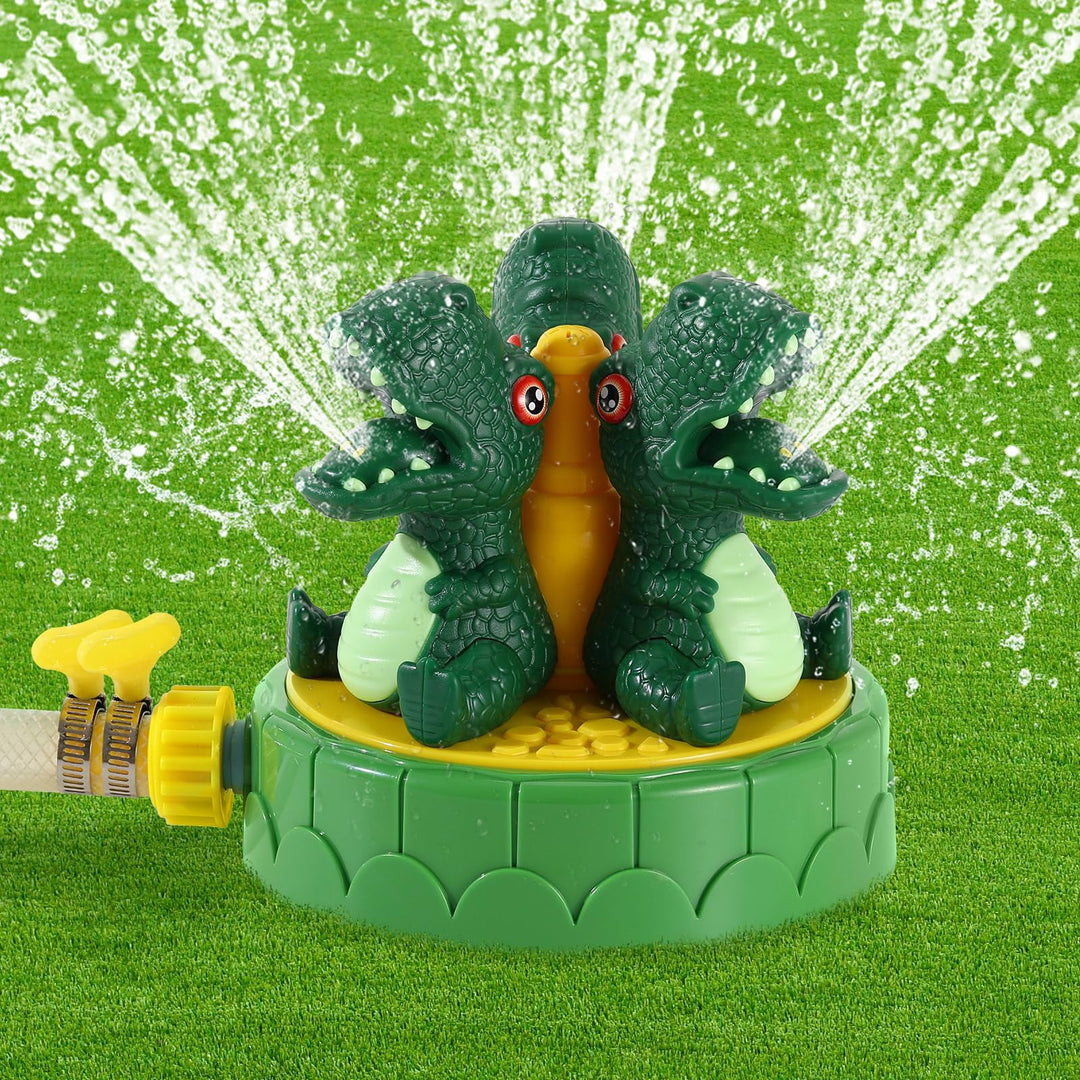 MoKo Dinosaurier Wassersprinkler für Kinder, Niedliches Outdoor Wasserspielzeug, Schwimmbad Spielzeu