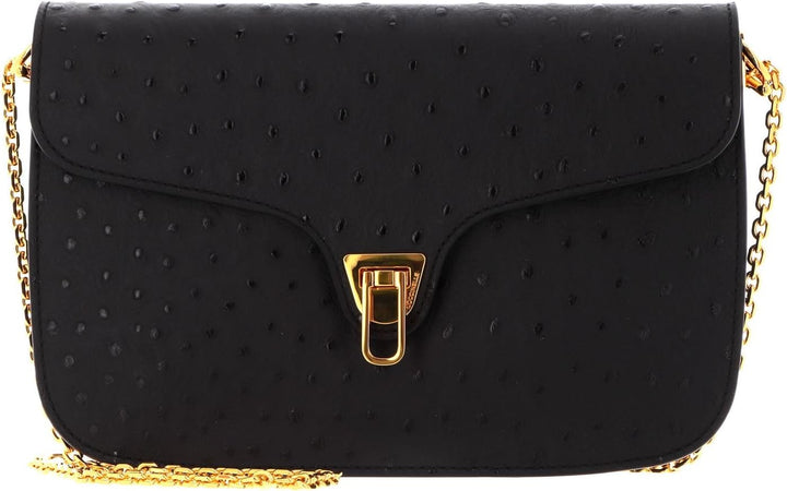 Coccinelle Beat Umhängetasche Leder 24 cm Noir Einheitsgrösse, Noir Einheitsgrösse
