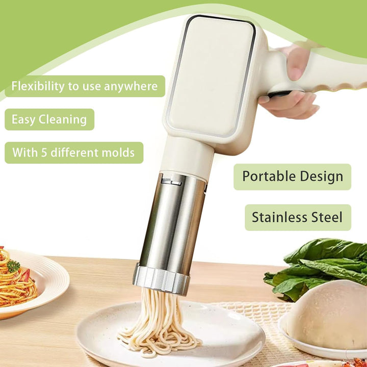 Elektrische Nudelmaschine Handheld, Elektrische Nudel Presse Pastamaschine Automatische Handheld Noo