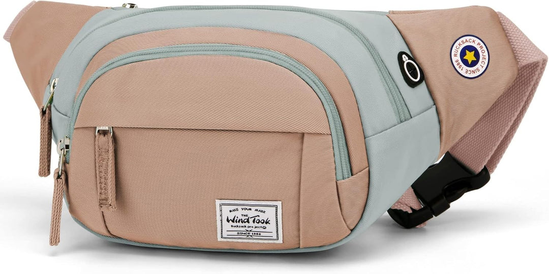 Wind Took Bauchtasche Gürteltasche Brusttasche Stylisch gross Hüfttasche Sport Handytasche mit Kopfh