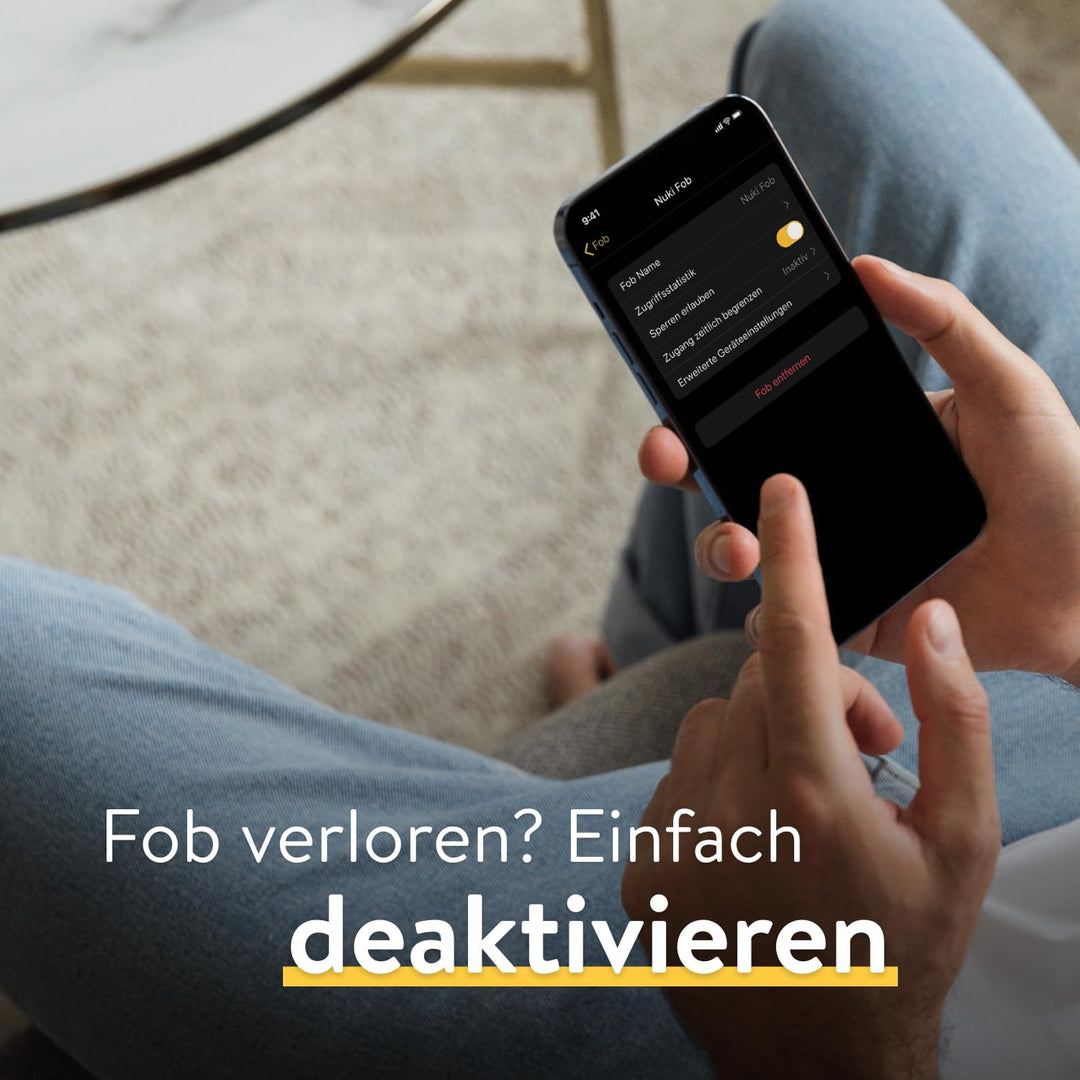 Nuki Fob, elektrischer Türöffner, Sperren auf Knopfdruck, Erweiterung für Nuki Smart Lock, elektroni