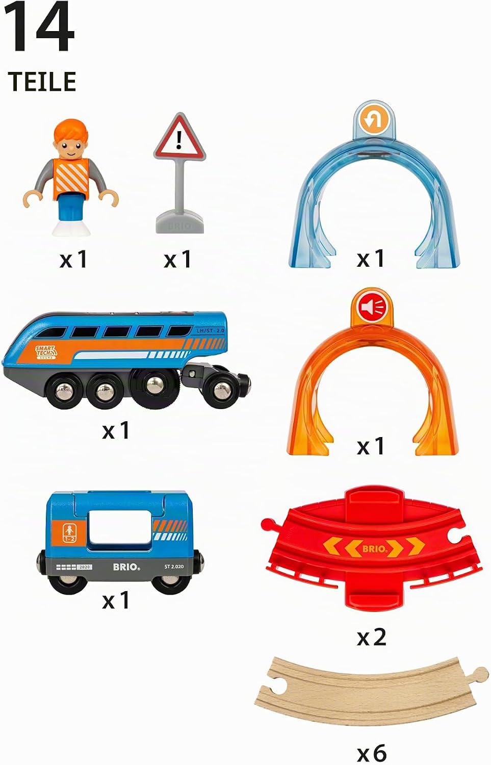 BRIO World 33974 - Smart Tech Sound Action Tunnel Starterset
