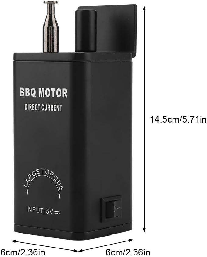 Grillmotor, DC 5V Ausgang Einstellbarer Grillbraten Rotisserie mit USB-Kabel Grillmotor Rotator Gril