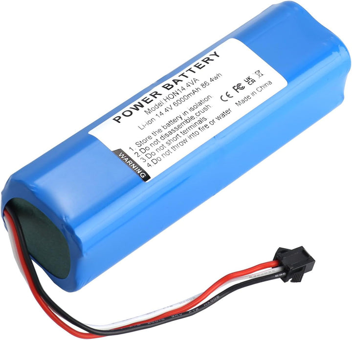 Saugroboter Ersatzakku 14,4V 6000mAh Li-Ion Akku für Honiture Q6 / Q6 Pro, Airrobo T10+ T20+, Ulteni