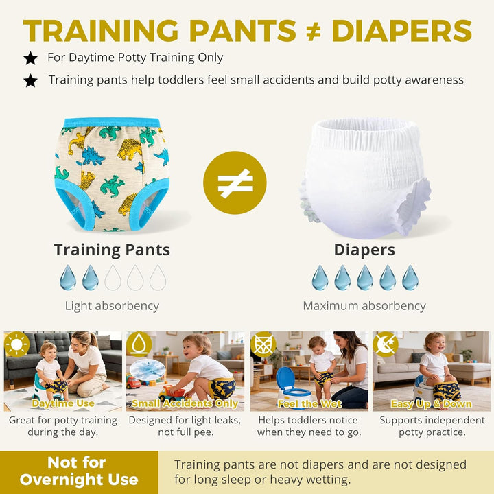 BIG ELEPHANT Baby Mädchen Trainingsunterhosen für Kleinkinder Trainingshosen 10er Pack, 12-24 Monate