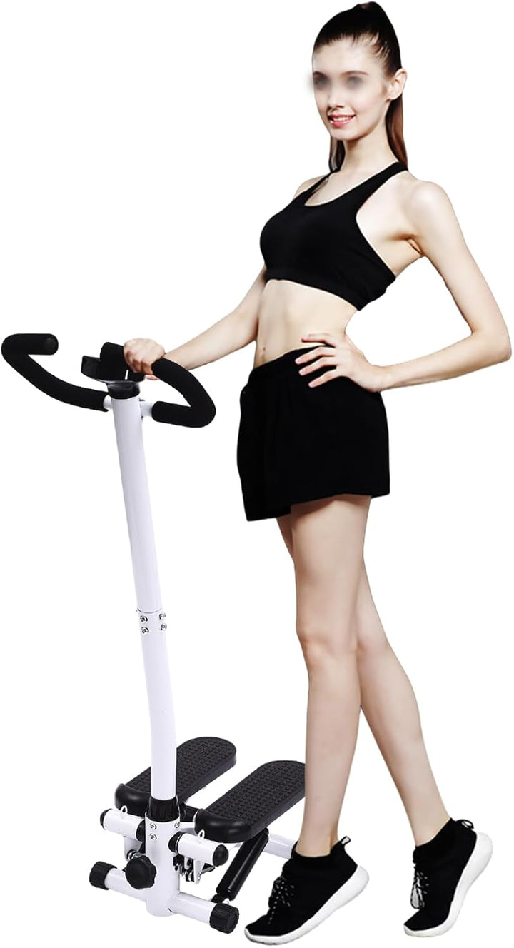 Donened - Mini Stepper mit Power Ropes für Zuhause, Up-Down Swing Stepper, mit Digital Monitor, bis