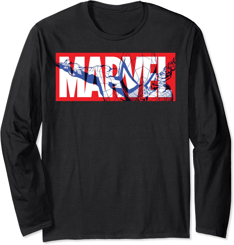 Marvel Classic Logo Spider-Man Fill Langarmshirt