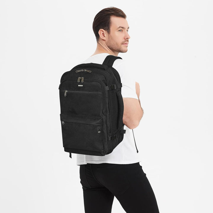 WANDF Handgepäck Rucksack 40x20x25cm für Ryanair Airlines, Untersitz-Reise-Handgepäck-Tasche mit Nas