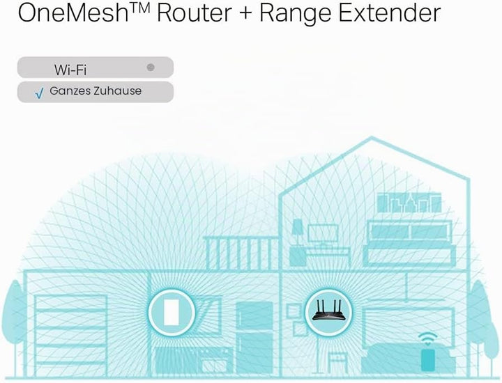 TP-Link RE600X WiFi 6 WLAN Verstärker Repeater AX1800(Dualband 1201MBit/s 5GHz + 574MBit/s 2,4GHz, M