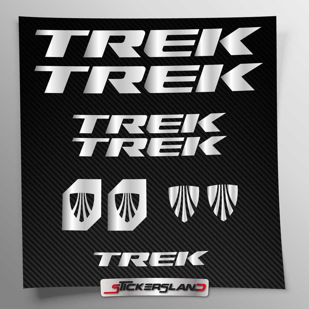Stickersland® Aufkleber-Set kompatibel mit Rahmen Trek MTB Mountainbike und Helm | Aufkleber-Aufkleb