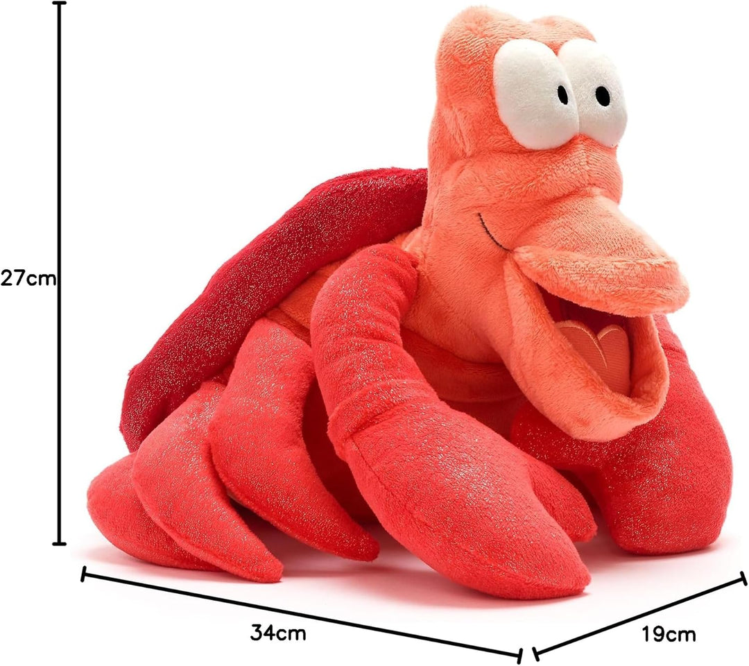 Disney Store Offizieller Sebastian Mittelgrosses Plüschtier, Arielle, die Meerjungfrau, 27cm, Kusche