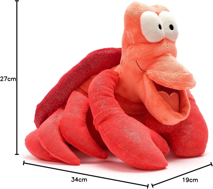 Disney Store Offizieller Sebastian Mittelgrosses Plüschtier, Arielle, die Meerjungfrau, 27cm, Kusche