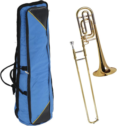 Snufeve6 Posaunentaschen, Oxford Tuch Tragbare Posaune Gig Bag für Tenorposaune(Blau), Blau