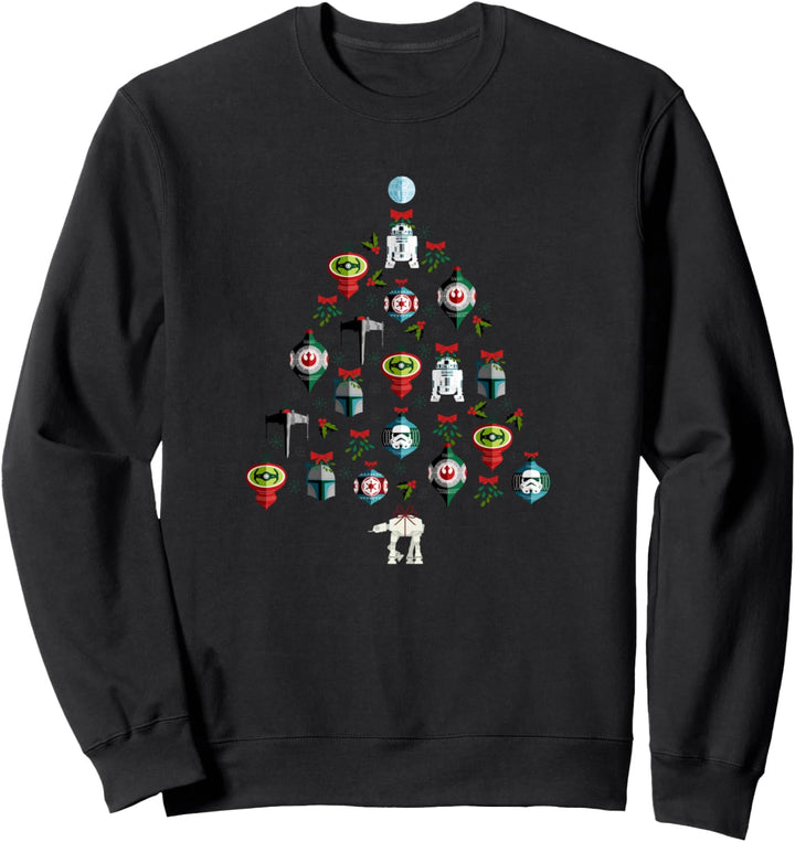 Star Wars Christmas Tree Ornaments Holiday Sweatshirt