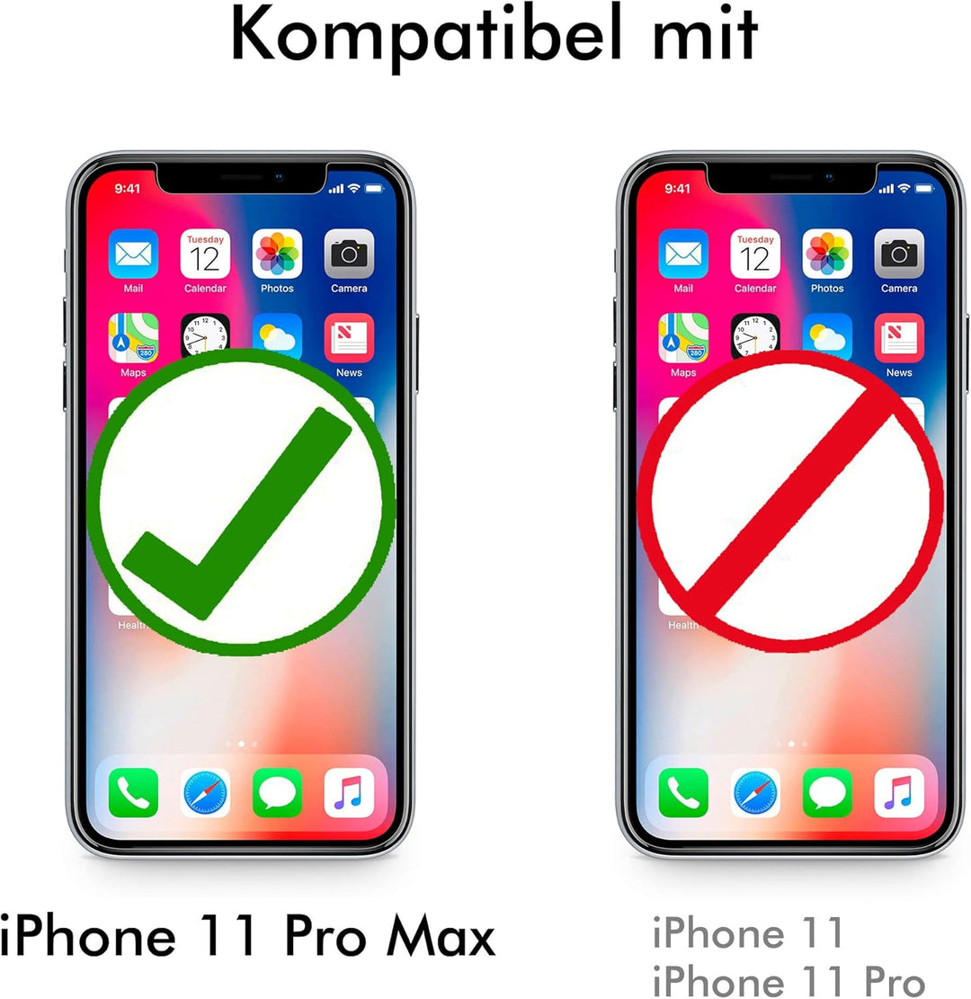 WIIUKA Echt Ledertasche - TRAVEL Nature - Hülle für Apple iPhone 11 Pro Max - ITALIENISCHES Leder -