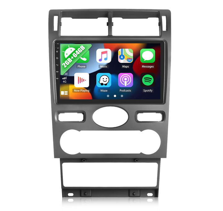 2G+64G CAMECHO Autoradio für Ford Mondeo 3 2004-2007 Hatchback mit Navi Carplay Android Auto,Android