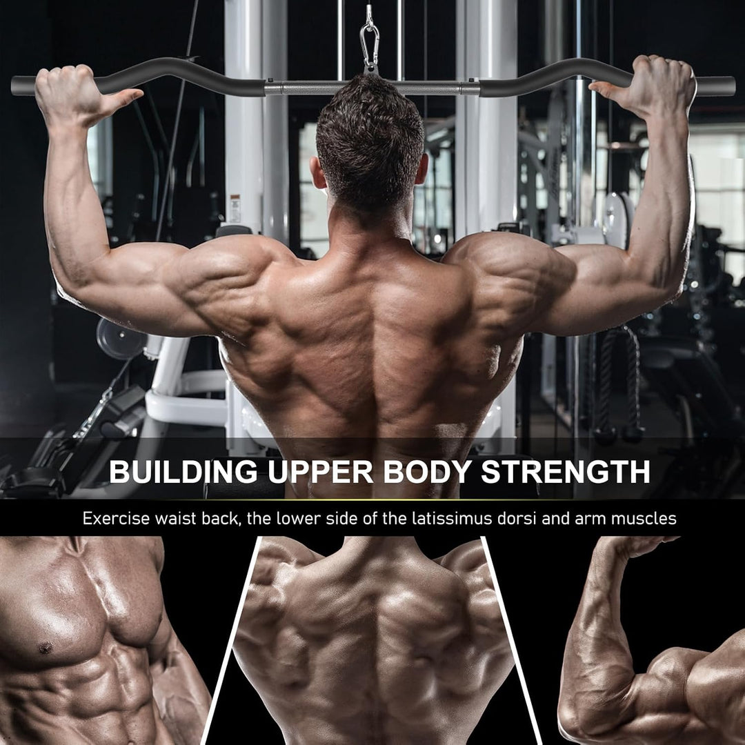 Lyndwin Latzugstange Bizeps Stange Klimmzugstangen Zugstange Muskelzugstange für Zuhause Bodybuildin
