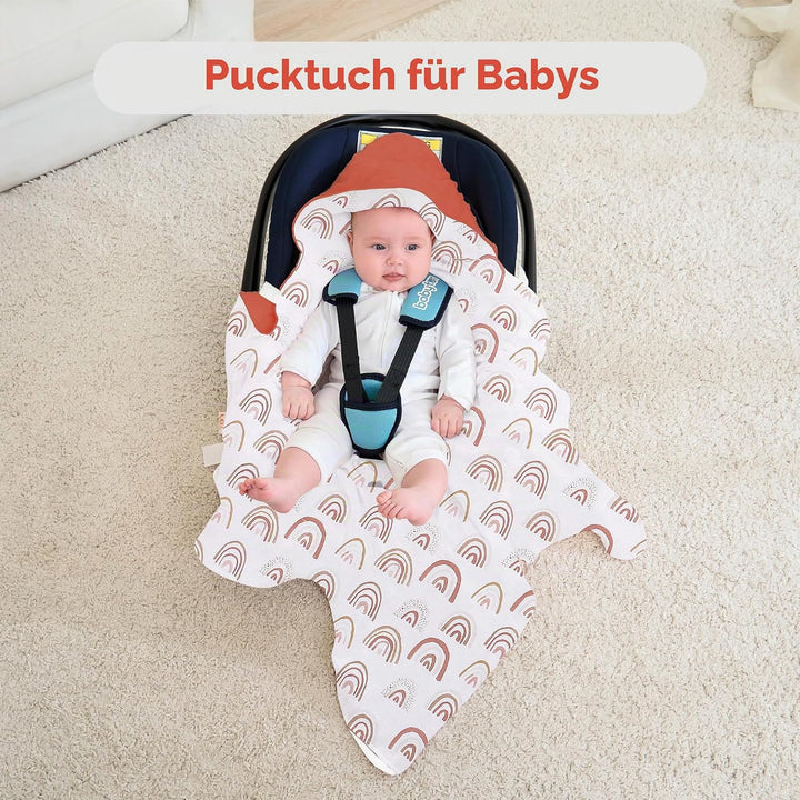 Miracle Baby Einschlagdecke Babyschale Sommer Baumwolle Reversible Decke Universal Kuscheldecke 90x9
