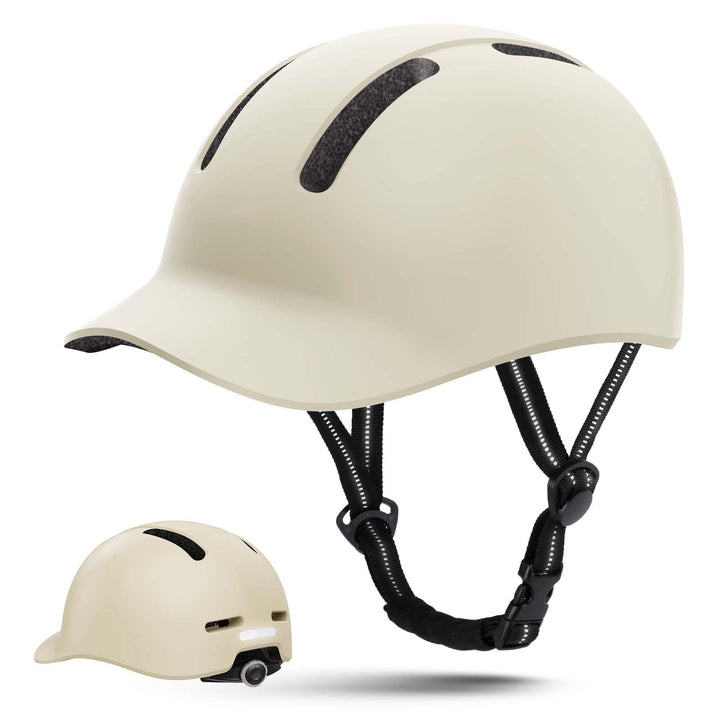 Shinmax Fahrradhelm für Damen und Herren, Einstellbarer Helm mit Visier &amp; Sonnenschutz, Leicht &amp; Bel