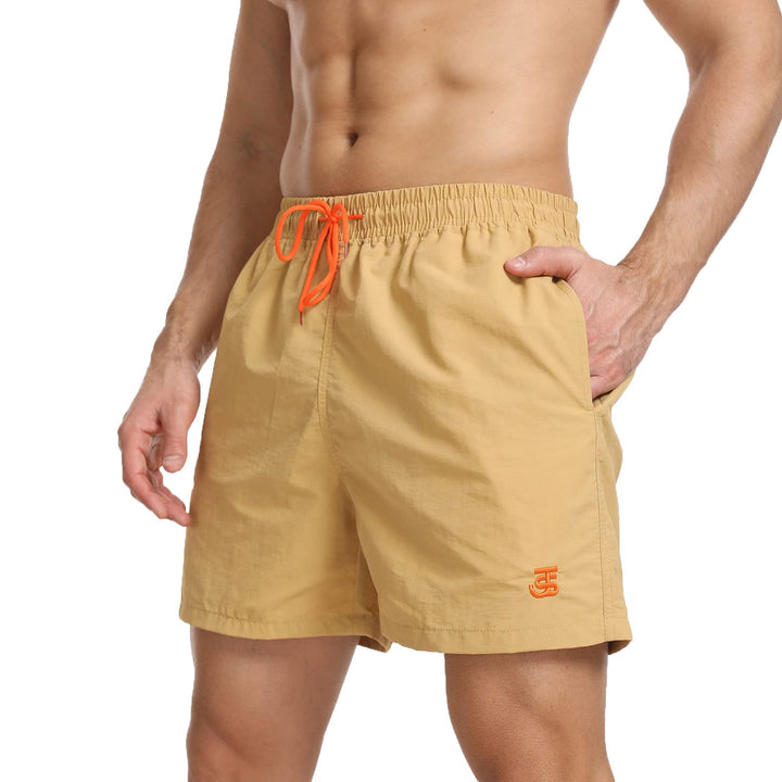 JustSun Badehose Herren Schnelltrocknend Boardshorts mit Mesh-Futter und Verstellbarem Tunnelzug XL