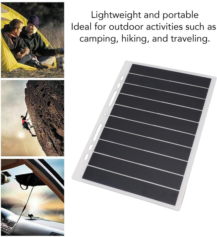 10W 5V 2A Solar Panel Ladegerät, Hochleistungsmonokristalline Silizium -Tragbar -Solar -Batterie -La