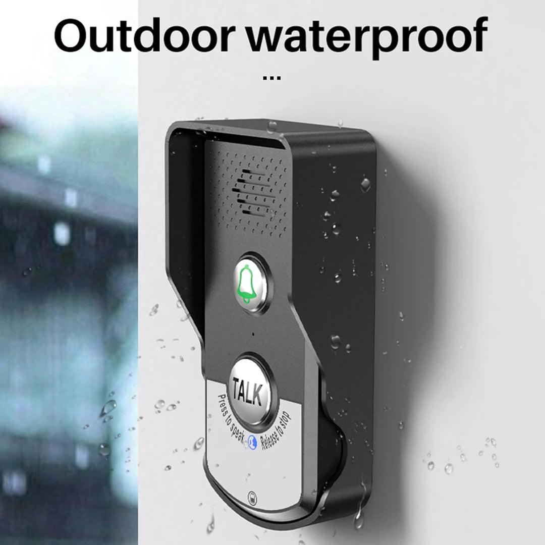 Drahtlose Türklingel, wasserdichte Türklingel, 2 Wege Talk Gegensprechanlage Türklingel mit 2000 mAh