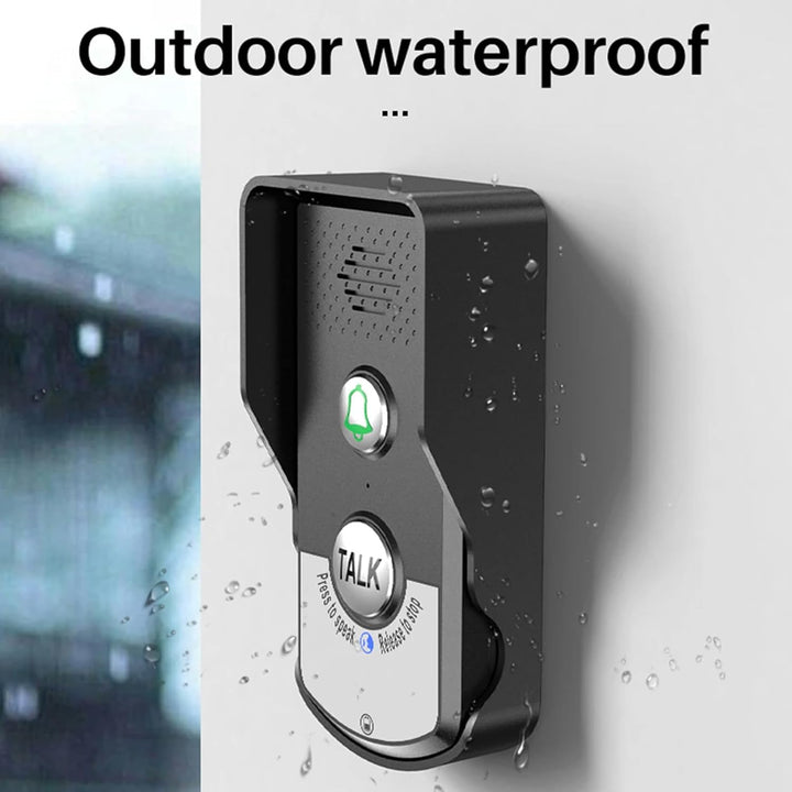 Drahtlose Türklingel, wasserdichte Türklingel, 2 Wege Talk Gegensprechanlage Türklingel mit 2000 mAh