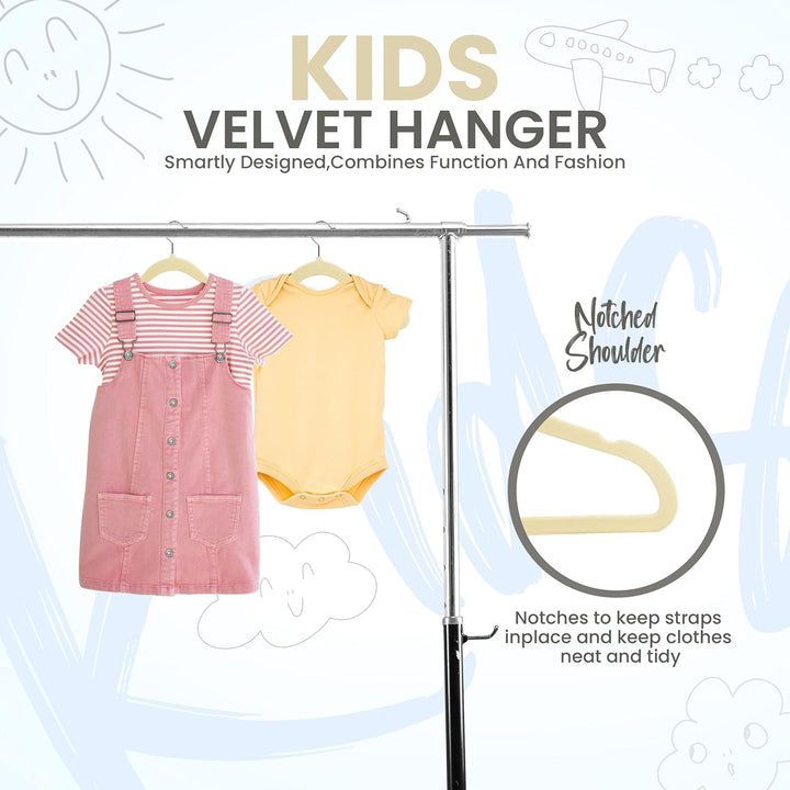 Utopia Home Kids Kleiderbügel Velvet (50 Pack) - 11 Inch Durable Baby Kleiderbügel für Closet - Perf