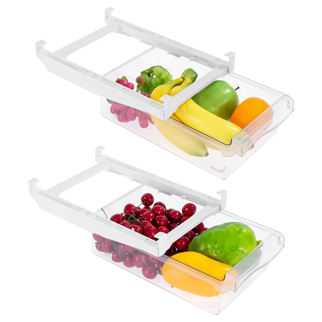 Viesap Kühlschrank Organizer, 2PCS Kihlschrank Organizer Set, Schubladenorganizer Einzigartiges Desi