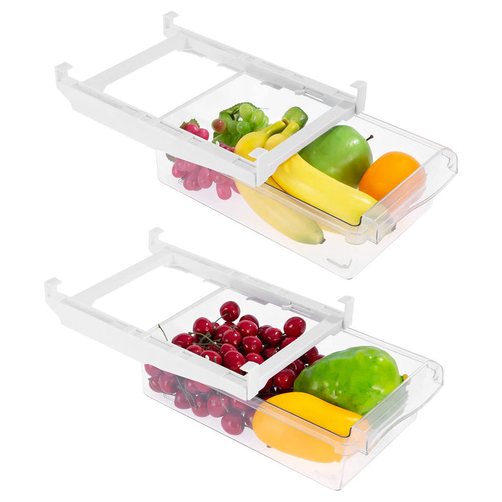Viesap Kühlschrank Organizer, 2PCS Kihlschrank Organizer Set, Schubladenorganizer Einzigartiges Desi
