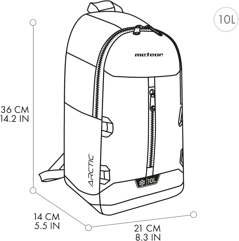 meteor X x 10 L Black/Gray, 10 L Black/Gray