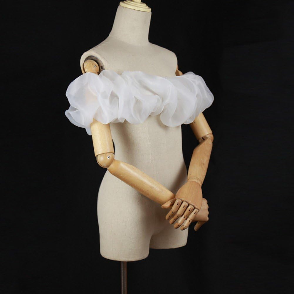 Eleganter Brautschal Für Hochzeitskleider, Schulterfreier Schulterschal Raffungen, Wickelschal Für B