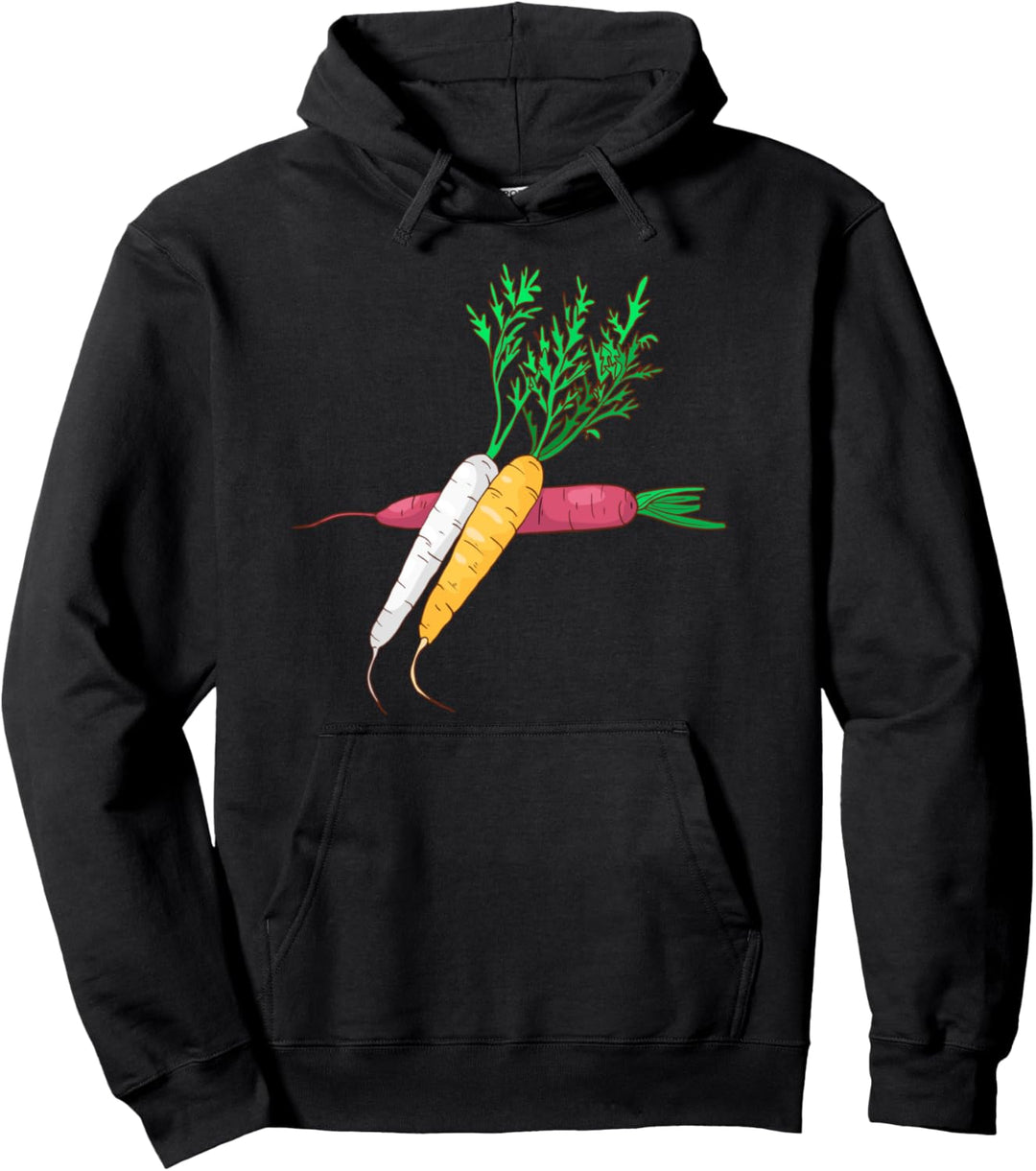 Karotten Möhren Mohrrüben Gemüse Vegan Veganer Vegetarisch Pullover Hoodie