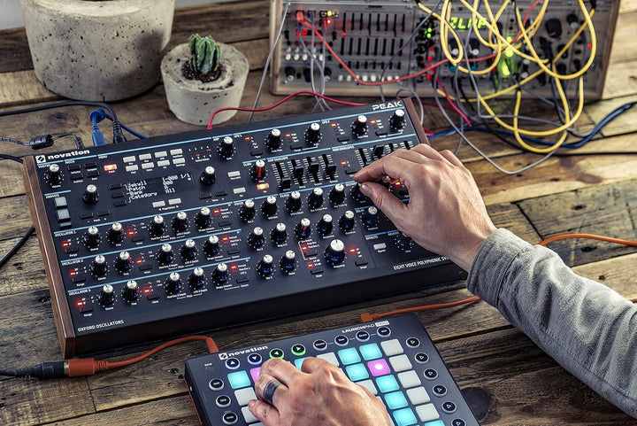 Novation Peak 8-stimmiger polyphonischer Desktop-Synthesizer Synthezizer Synzizer, Synzizer