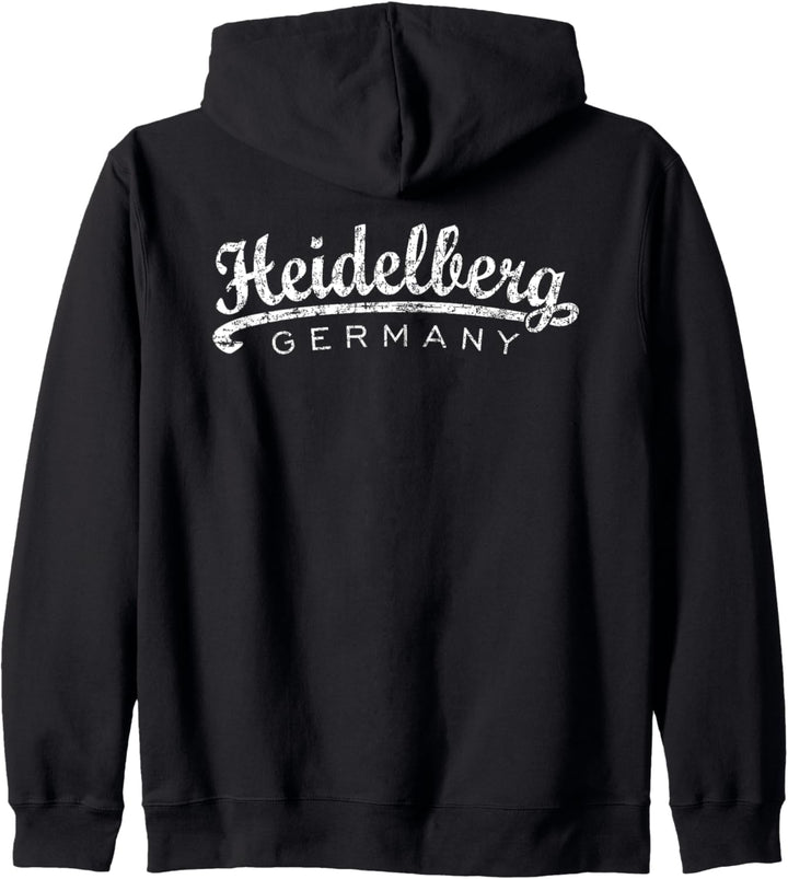 Heidelberg Germany Classic (Vintage Weiss) Kapuzenjacke