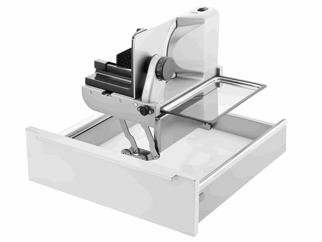 Ritter Metall-Einbau-Allesschneider AES 62 SL-H, silbermetallic, Links