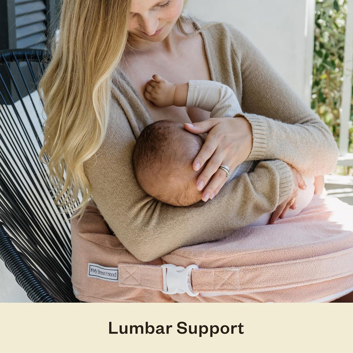 My Brest Friend Deluxe Nursing Pillow for Breastfeeding & Bottle Feeding, Enhanced Posture Support,