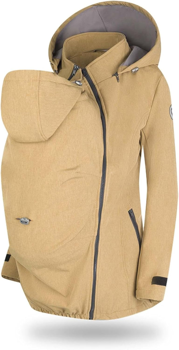 fun2bemum Enigma 5in1 BACK/FRONT Softshell Jacke,Tragejacke, Babytragejacke,Schwangerschaftsjacke M