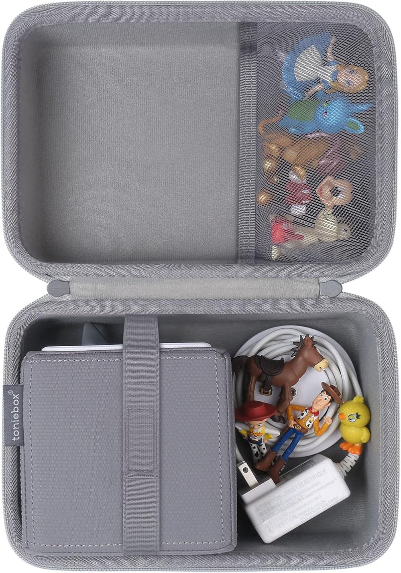Aenllosi Hart Tasche Hülle für Tonies Toniebox Starter Set Tonies Musikbox, Nur Tasche (Grau), Grau