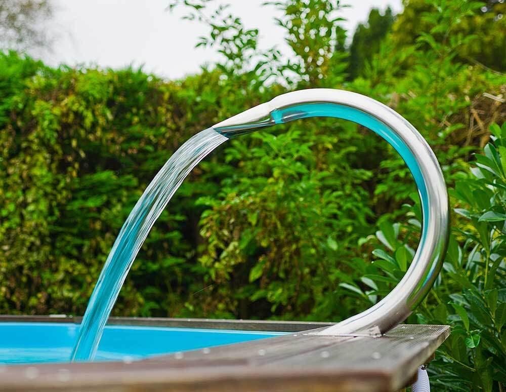 Ubbink Mamba Shower Pool Wasserfall Dusche Edelstahl