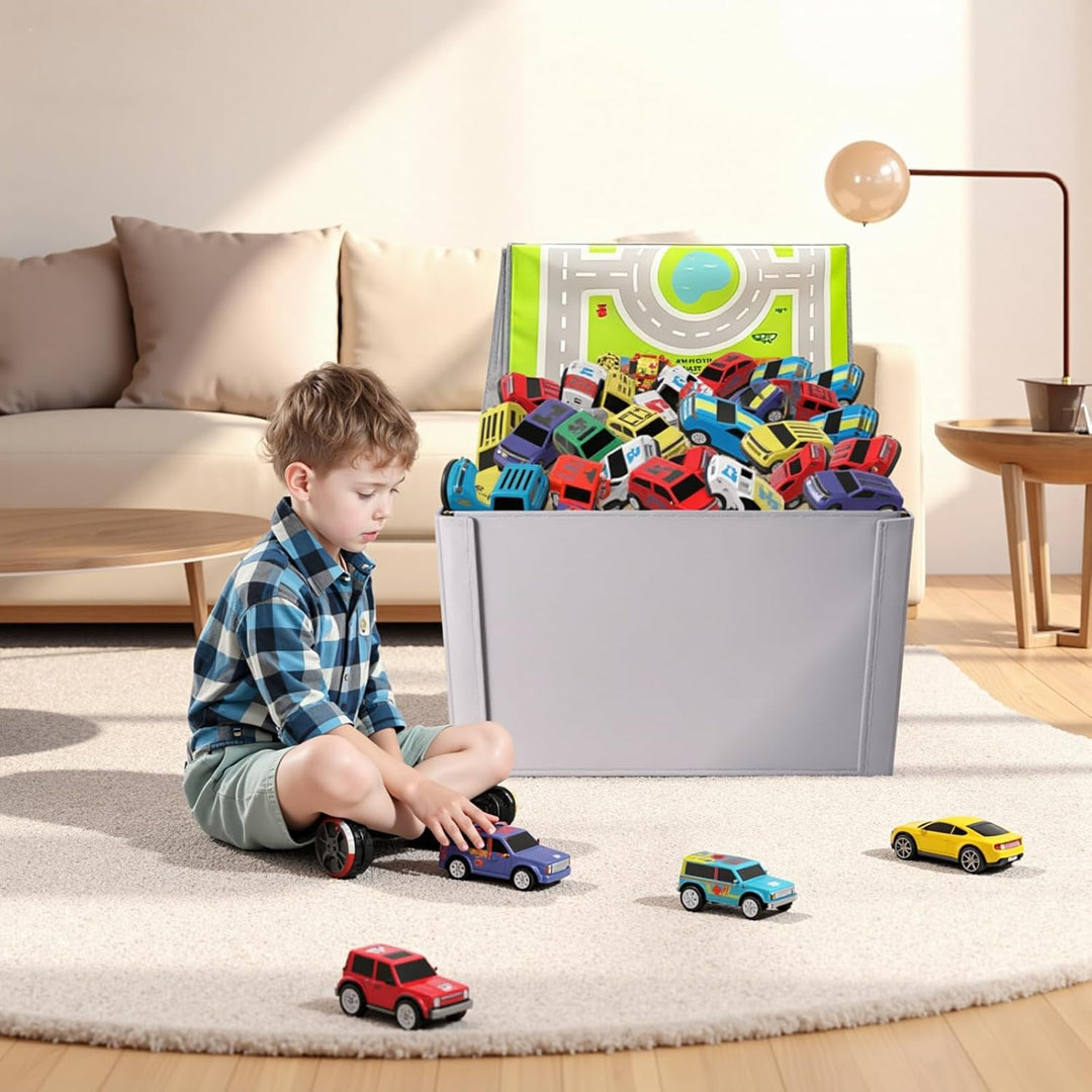 Spielzeug Garage für Autos Parkhaus für Kinder: 3 In1 Faltbar Auto Garage Kinder mit 20 Autos - Auto