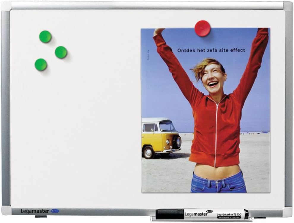Legamaster Premium Plus Whiteboard – weiss – 60 x 90 cm - Magnettafel aus emailliertem Stahl inklusi